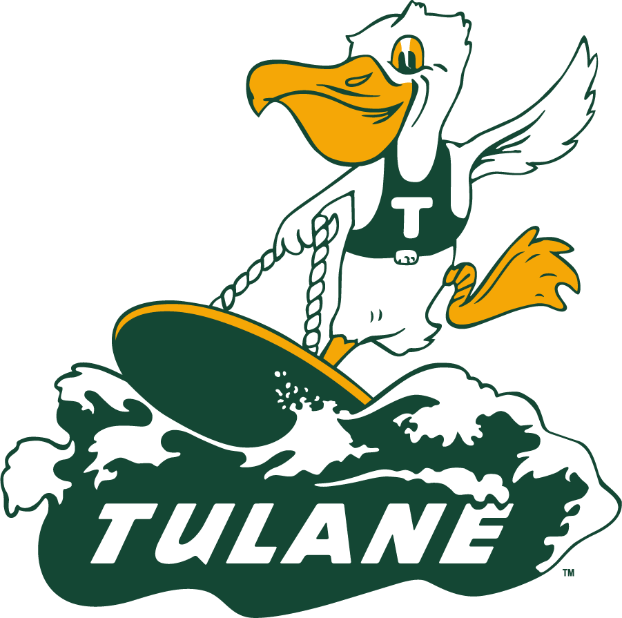 Tulane Green Wave 1920-1924 Primary Logo diy DTF decal sticker